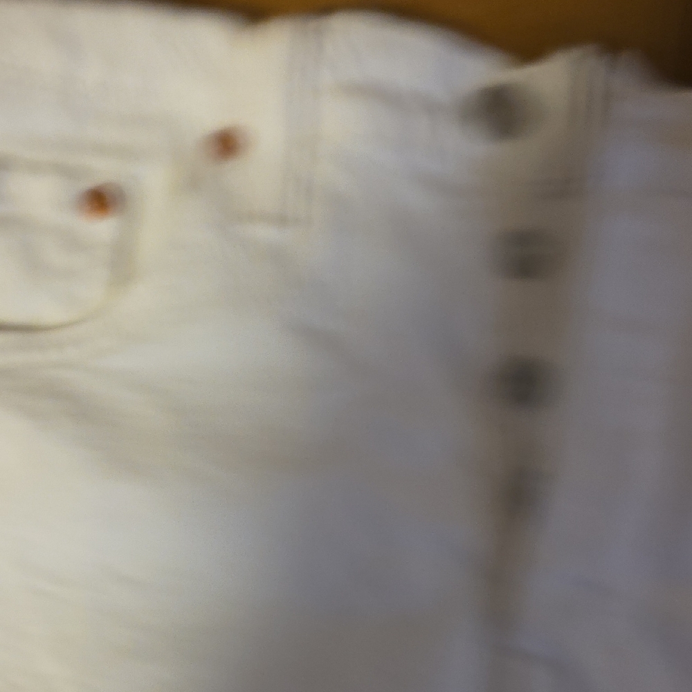 Levi's White Denim Cutoff Shorts - Picture 8 of 16
